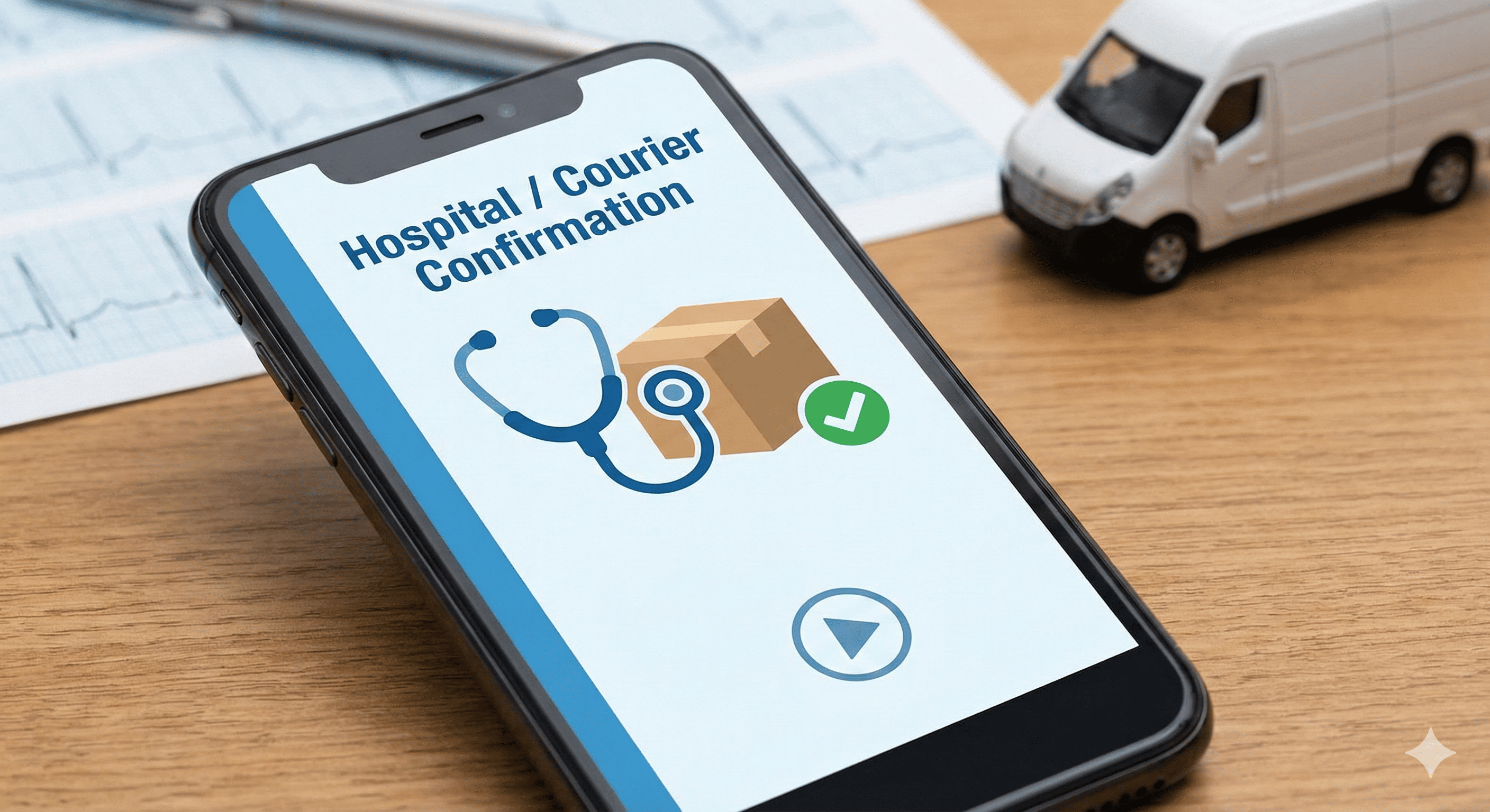 Hospital / Courier Confirmatio