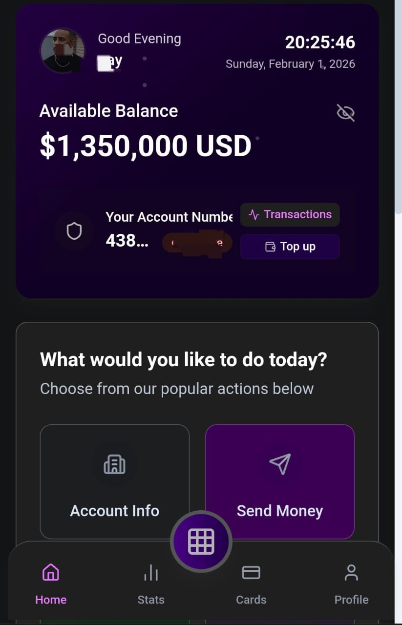 ONLINE BANKING PROFILE WITH NEW AND UPDATED FEATURE