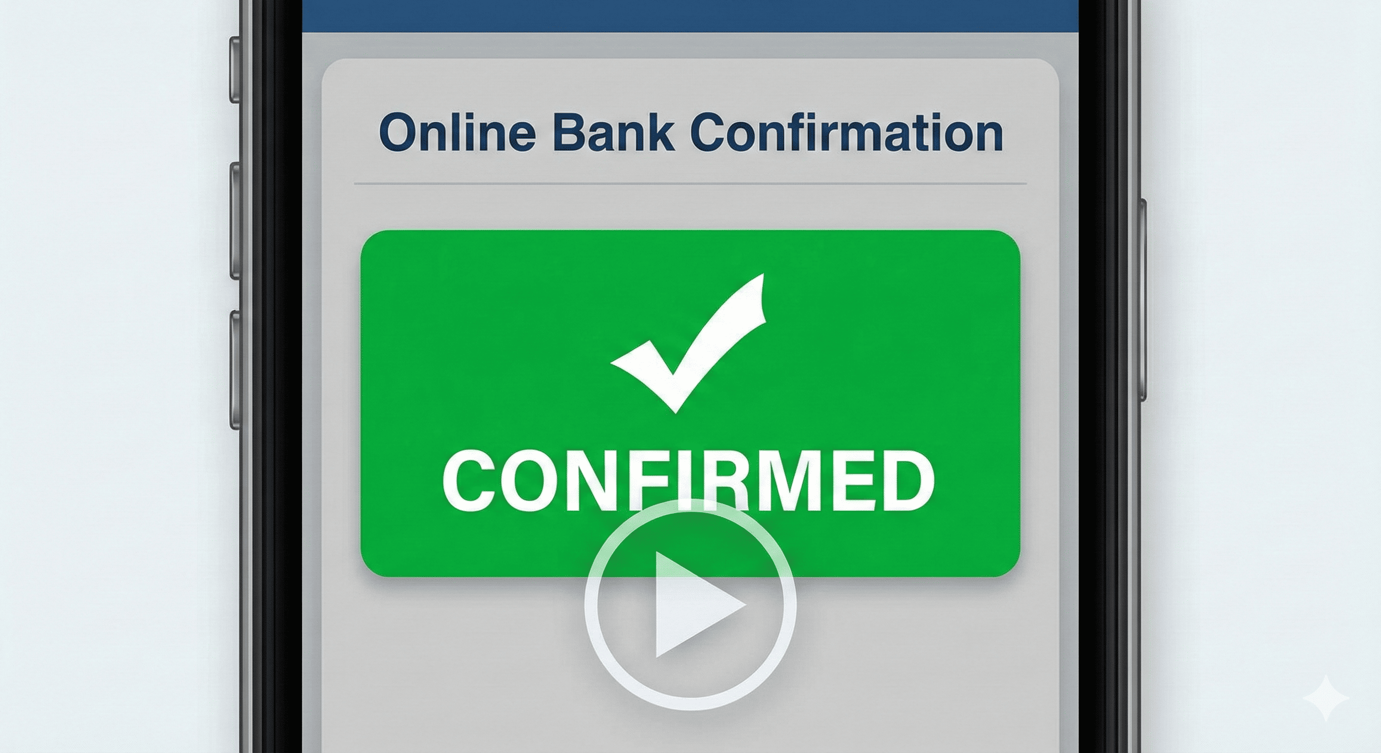 Online Bank Confirmation